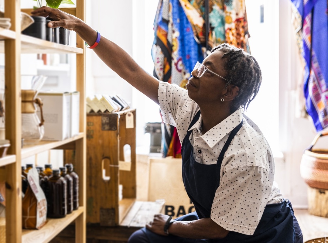 Woman Working In Her Small Business