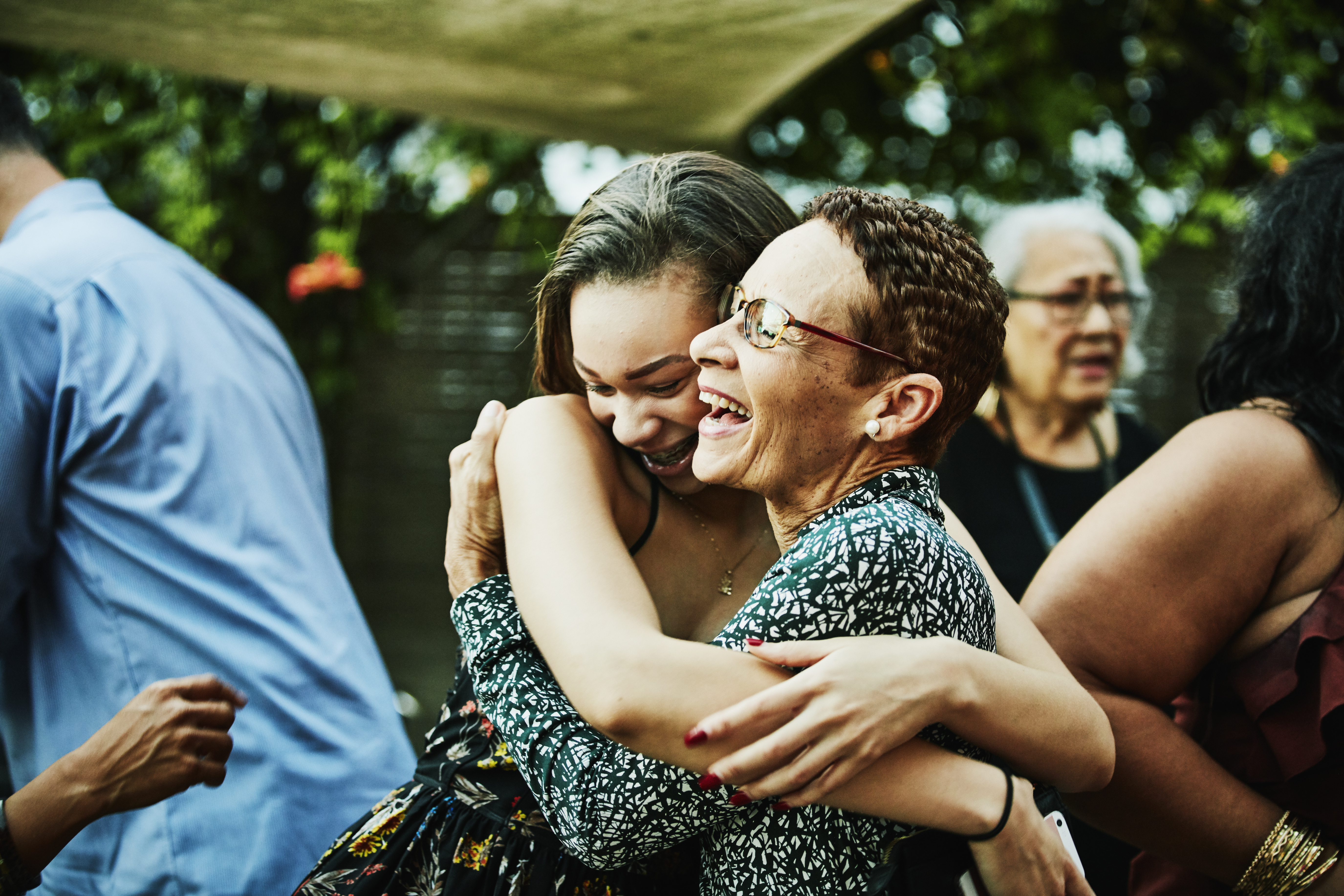 Family Members Hugging