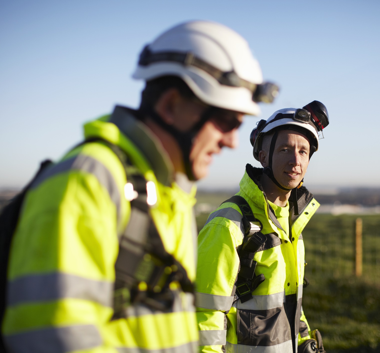 People Working Wearing Hi Vis Kit