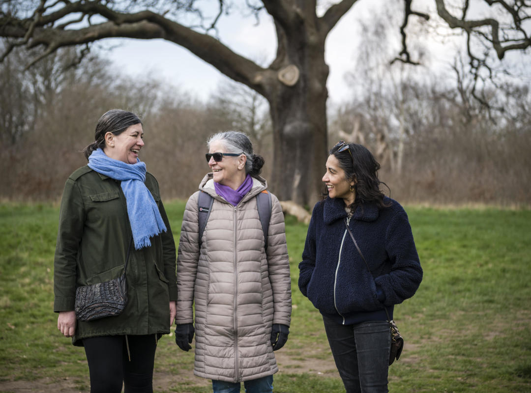 Walking Group Of Colleagues