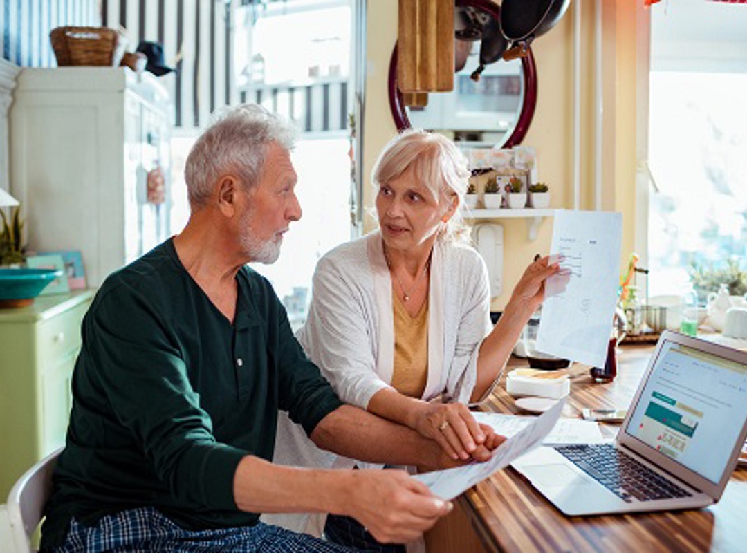 Couple Paying Bills Online