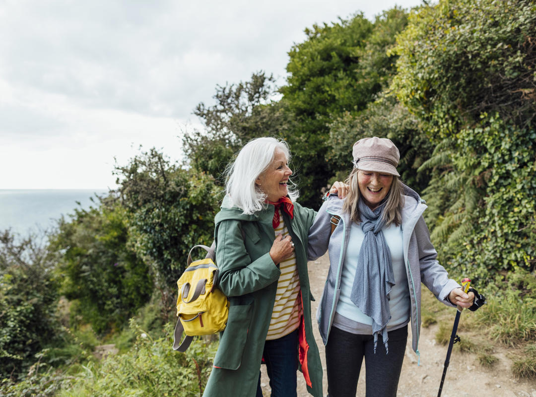 Two Women On A Hike